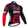 Wielershirt 2024 BMC-Switzerland Lange Mouw - Zwart
